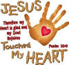 Jesus Touched My Heart Christian Hoodies