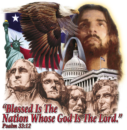 Blessed is the Nation - Christian T-shirt