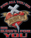 His Blood's for You Christian Hoodies